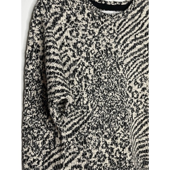 Skovhuus Crewneck Pullover Metallic Threaded Knit Sweater - Picture 3 of 5